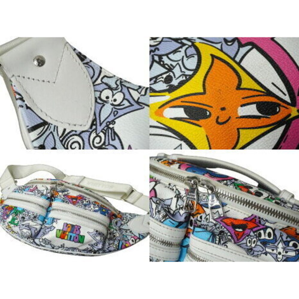 Louis Vuitton Waist Bag Bum Multi Pocket White Multicolor Comics - Picture 6 of 8